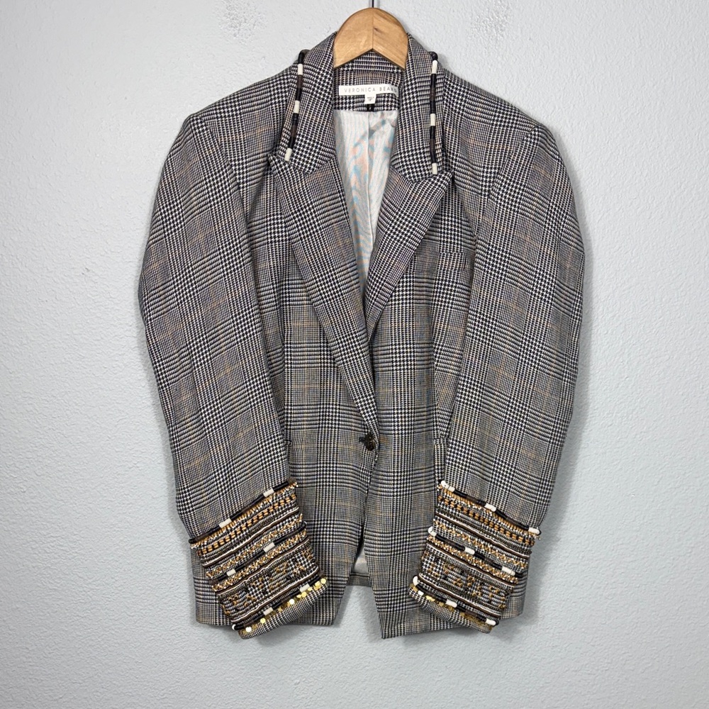 Veronica Beard Bronley Dickey Jacket with Embellishments